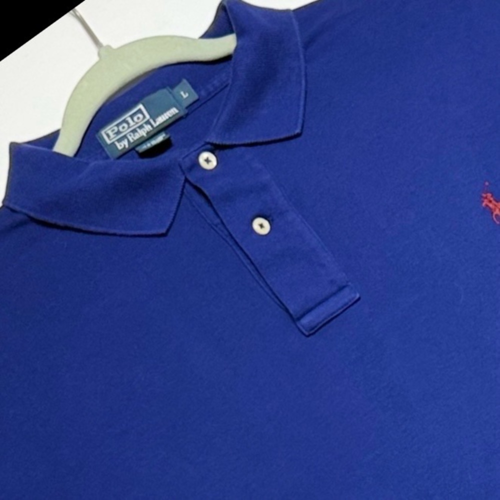 Polo Ralph Lauren Polo Shirt in Rich Blue Size L Excellent‎